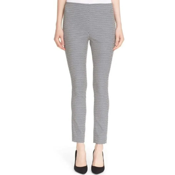 THEORY Navalane Arlington Ankle Pants Ink and Ivory Size 4 Office Professional - Picture 8 of 8